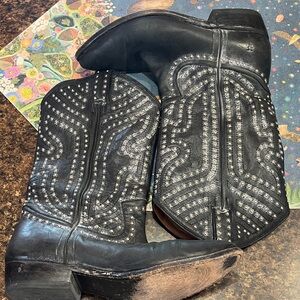 Frye Rivet Cowboy Boots